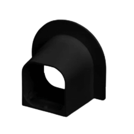 อุปกรณ์ฝาครอบเพดาน รางครอบท่อแอร์ UWC-75BK (75 มม.) WALL CAP UPC UPVC DUCT LINER_1